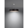 Lampe en suspension abat jour Design SKALA 70cm 6xE27 - noir