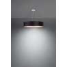 Lampe en suspension abat jour Design SKALA 60cm 5xE27 - noir