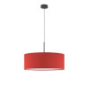 Lampe en suspension abat jour Design SINTRA Ø60 E27 - noir / rouge