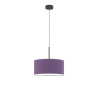 Lampe en suspension abat jour Design SINTRA Ø30 E27 - noir / violet