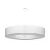 Lampe Suspendue avec abat-jou SATURNO 90cm 8xE27 - blanc