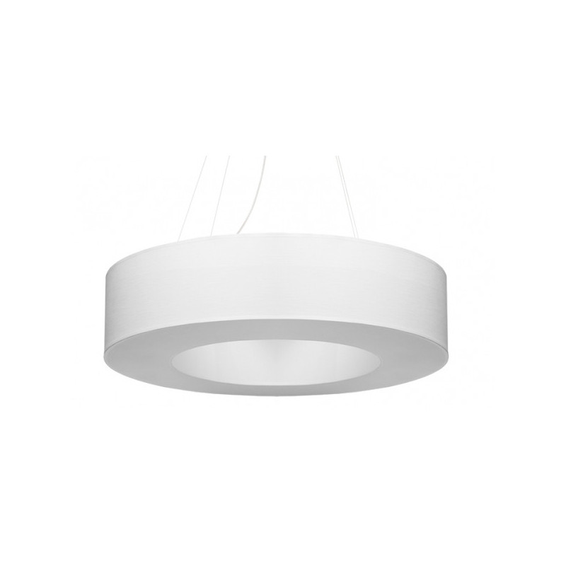 Lampe en suspension abat jour Design SATURNO 70cm 6xE27 - blanc