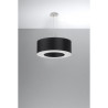 Lampe Suspendue avec abat-jour SATURNO 50cm 5xE27 - noir