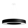 Lampe Suspendue avec abat-jour SATURNO SLIM 70cm 6xE27 - noir