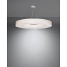 Lampe Suspendue avec abat-jou SATURNO SLIM 90cm 8xE27 - blanc