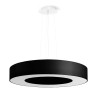 Lampe Suspendue avec abat-jour SATURNO SLIM 50cm 5xE27 - noir