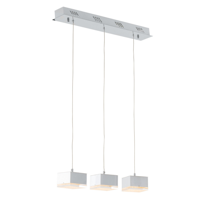 Lampe Design suspendue SETH 3 LED 12,6W 3000K - chrome