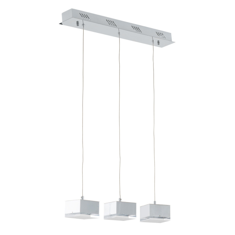 Lampe Design suspendue SETH 3 LED 12,6W 3000K - chrome