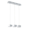 Lampe Design suspendue SETH 3 LED 12,6W 3000K - chrome