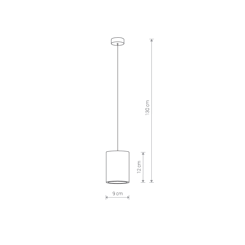 Suspension industrielle SHY GU10 - béton