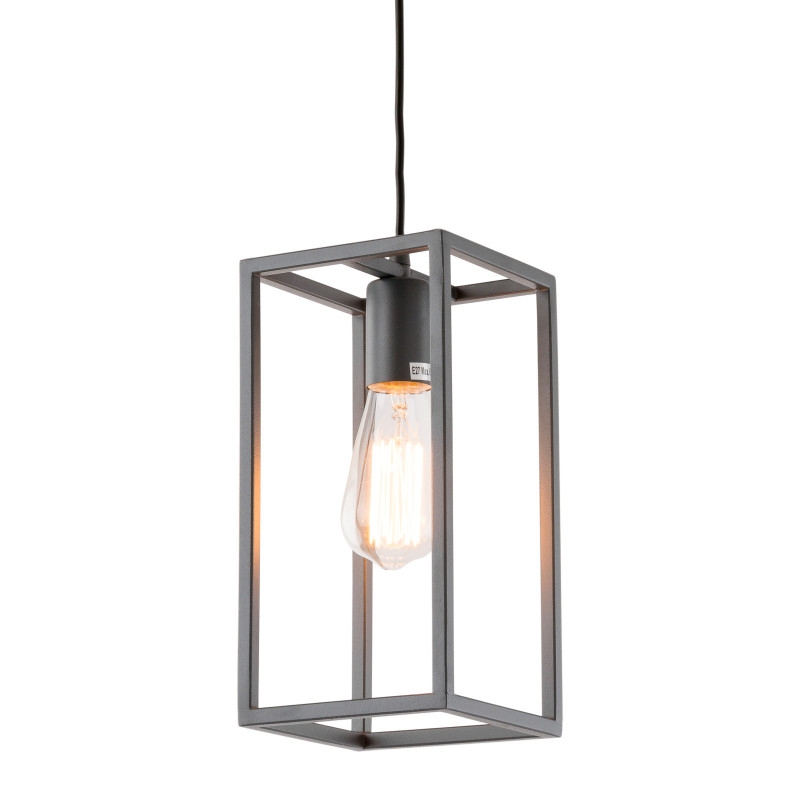 Suspension industrielle Design SIGALO E27 - gris sable