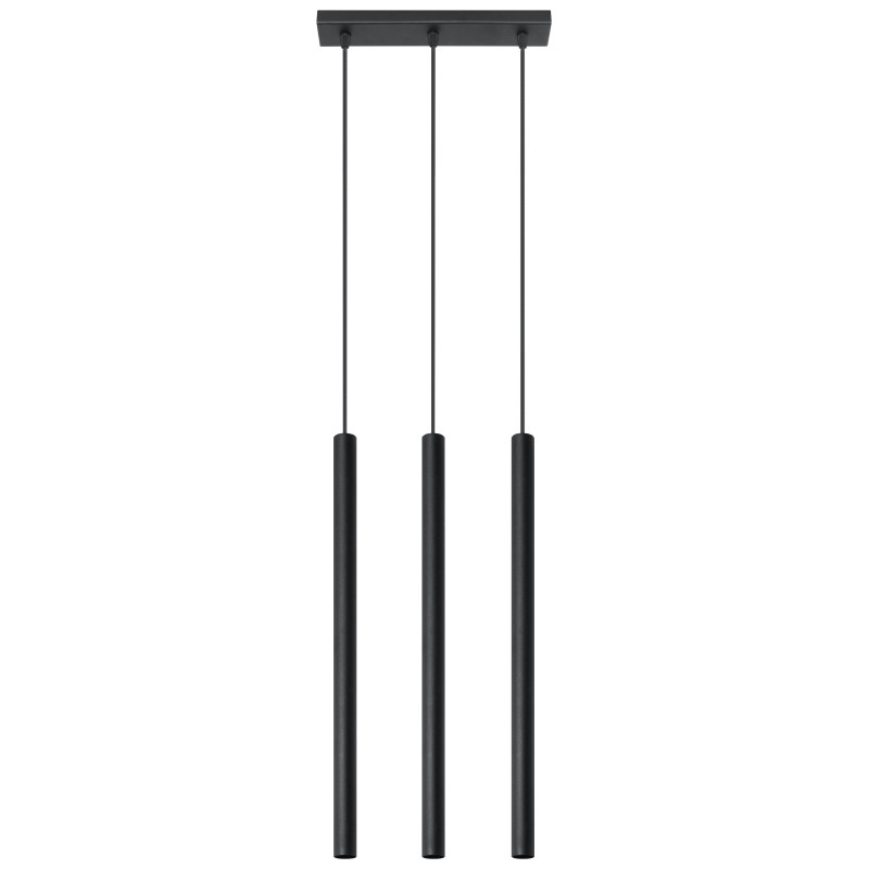 Suspension luminaire PASTELO 3 G9 - noir