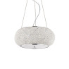 Lampe suspendue PASHA 'SP6 E14 chrome Cristal