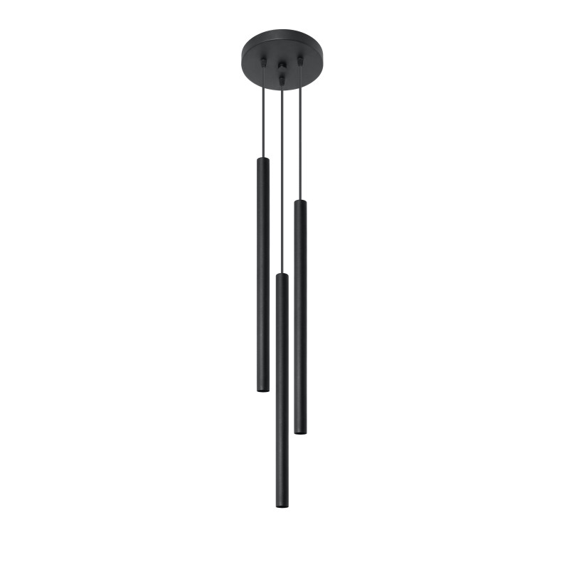 Lampe Suspendue design PASTELO 3P G9 - noir