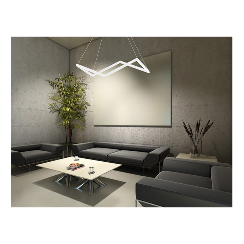 Lampe Design suspendue ORIGAMI LED 50W 3000K - blanc