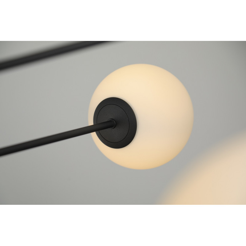 Suspension luminaire design OVIEDO 8 8xG9 - noir