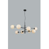 Suspension luminaire design OVIEDO 8 8xG9 - noir