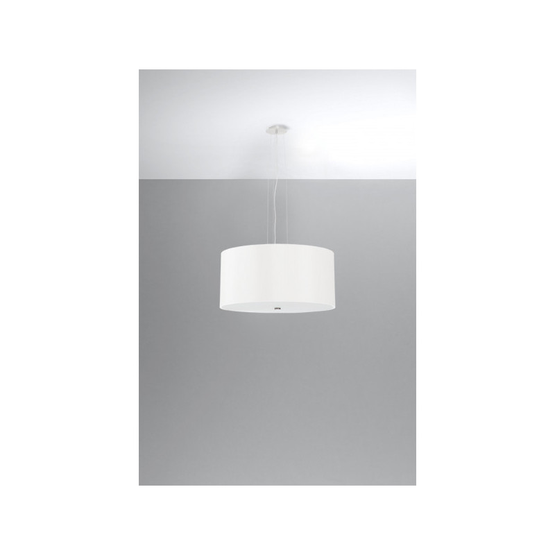 Lampe Suspendue avec abat-jour OTTO 50cm 5xE27 - blanc