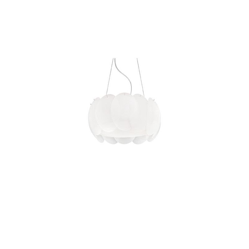 Lampe Suspendue avec abat-jou OVALINO SP5 E27 blanc