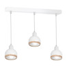 Suspension design OVAL bande 3xE27 - blanc