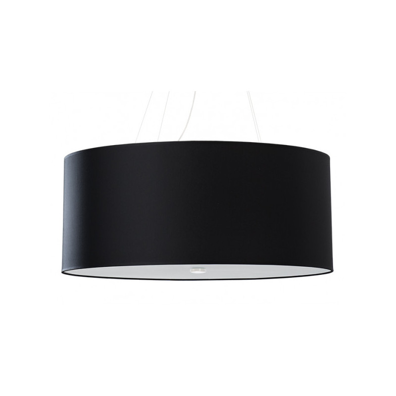 Lampe en suspension abat jour Design OTTO 70cm 6xE27 - noir