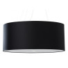 Lampe en suspension abat jour Design OTTO 70cm 6xE27 - noir