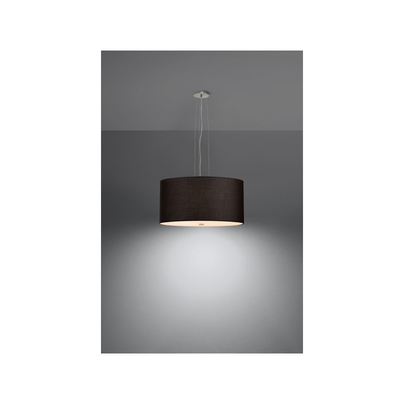 Lampe Suspendue avec abat-jou OTTO 50cm 5xE27 - noir