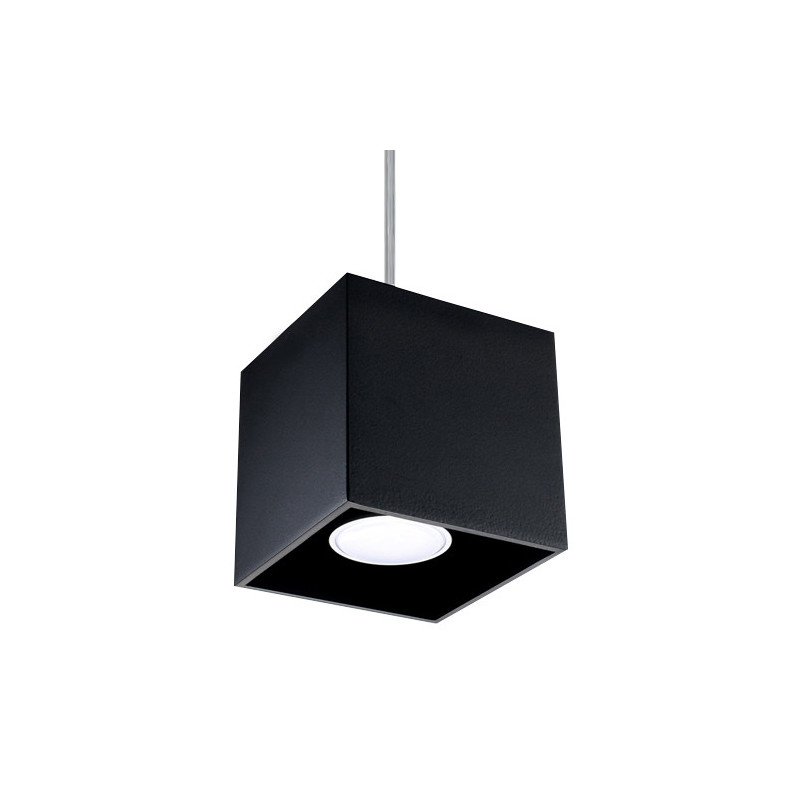 Suspension luminaire design QUAD 1 GU10 - noir