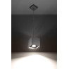 Lampe Suspendue design QUAD 1 GU10 - gris