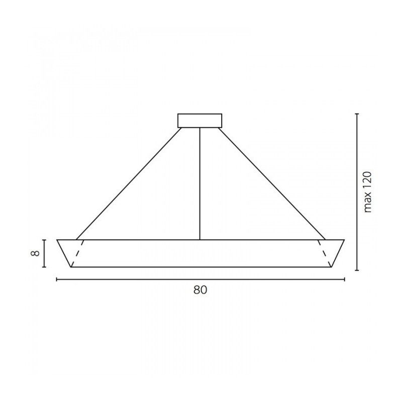 Lampe Design suspendue Ramko MIST 80 LED 55W 3000K - blanc