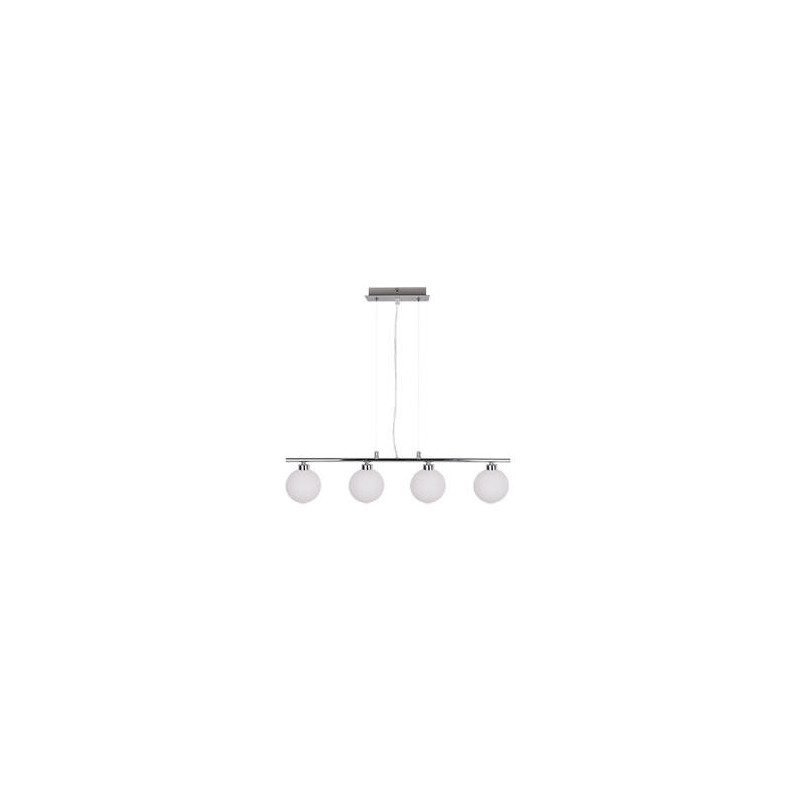 Suspension luminaire RAISA 4xG9 - chrome / blanc