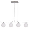 Suspension luminaire RAISA 4xG9 - chrome / blanc