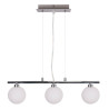 Suspension luminaire RAISA 3xG9 - chrome / blanc