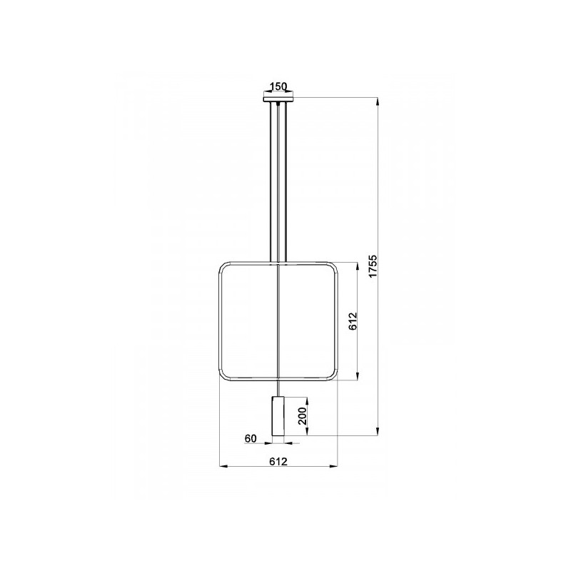 Suspension luminaire RANA GU10 - noir