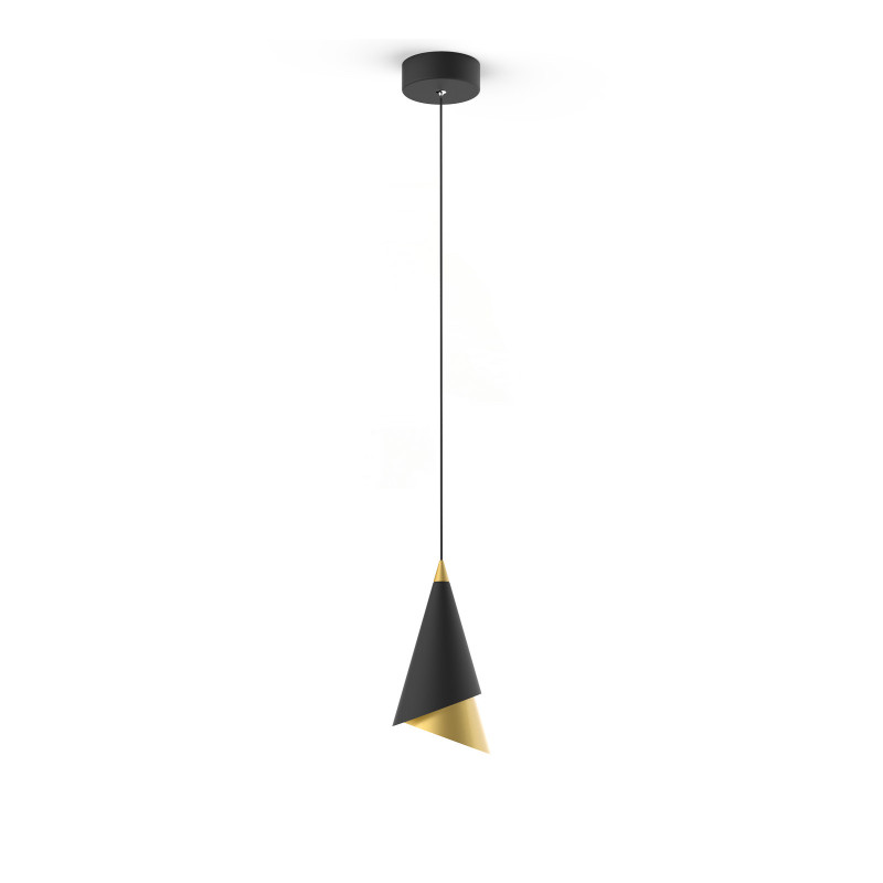 Lampe Design suspendue RAALTO LED 7.7W 3000K - noir / or