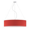 Lampe Suspendue avec abat-jou PORTO Ø80 3xE27 - chrome / rouge