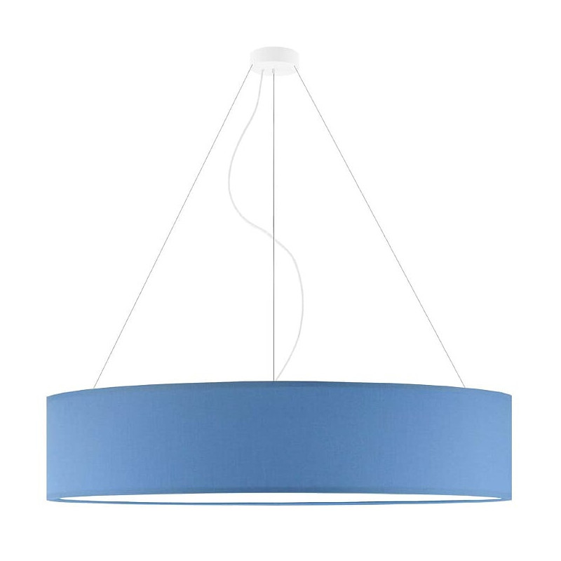 Lampe Suspendue avec abat-jou PORTO Ø100 3xE27 - blanc / bleu