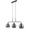 Suspension luminaire POGGI 3xE27 - noir