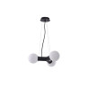 Suspension luminaire design POPE 3xE27 - noir / blanc