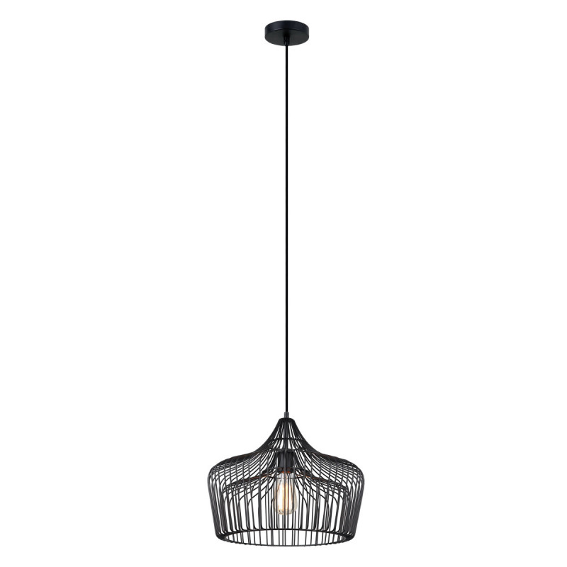 Suspension industrielle Design FABIOLA E27 - noir