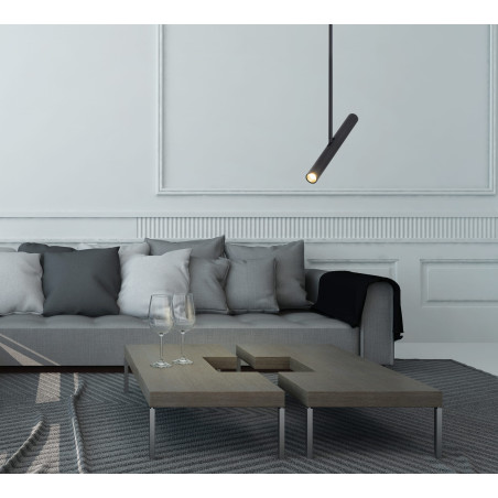 Lampe Design suspendue FIGARO LED 5W 3000K - noir