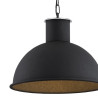 Lampe Suspendue industrielle EUFRAT E27 - noir