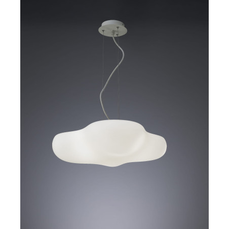 Lampe Suspendue design EOS 4xE27 - blanc