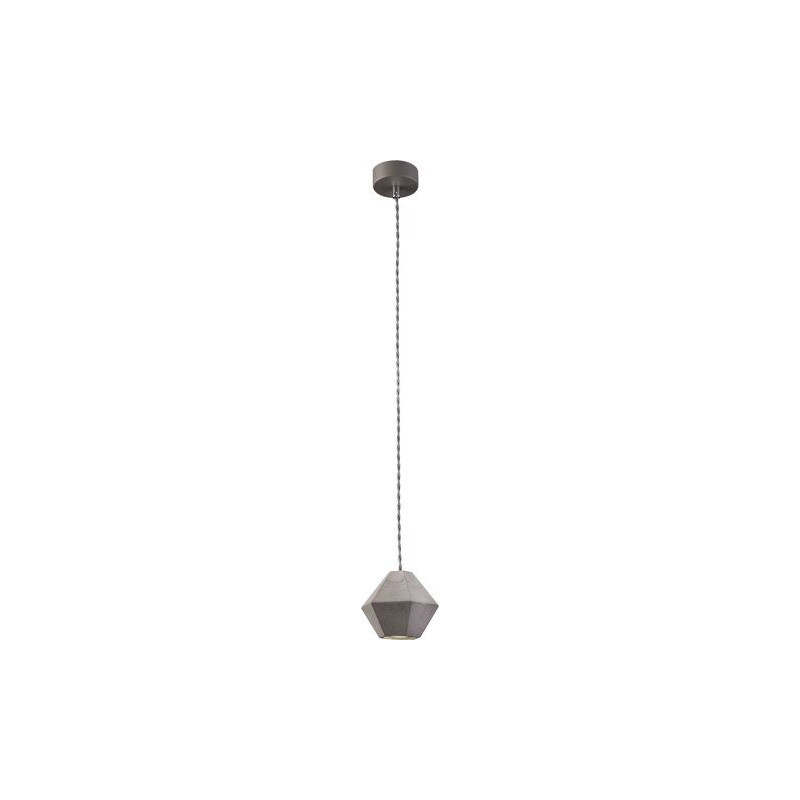 Suspension industrielle Design GEOMETRIC diamant GU10 - béton