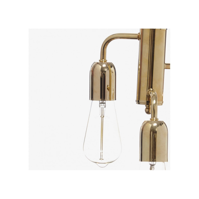 Lampe Suspendue industrielle FUNK Loft 3xE27 - laiton