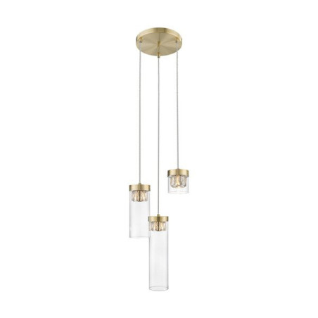 Lampe suspendue GEM R 3xG9 - marron / transparent Cristal