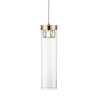 Lampe suspendue GEM G9 - or / transparent Cristal