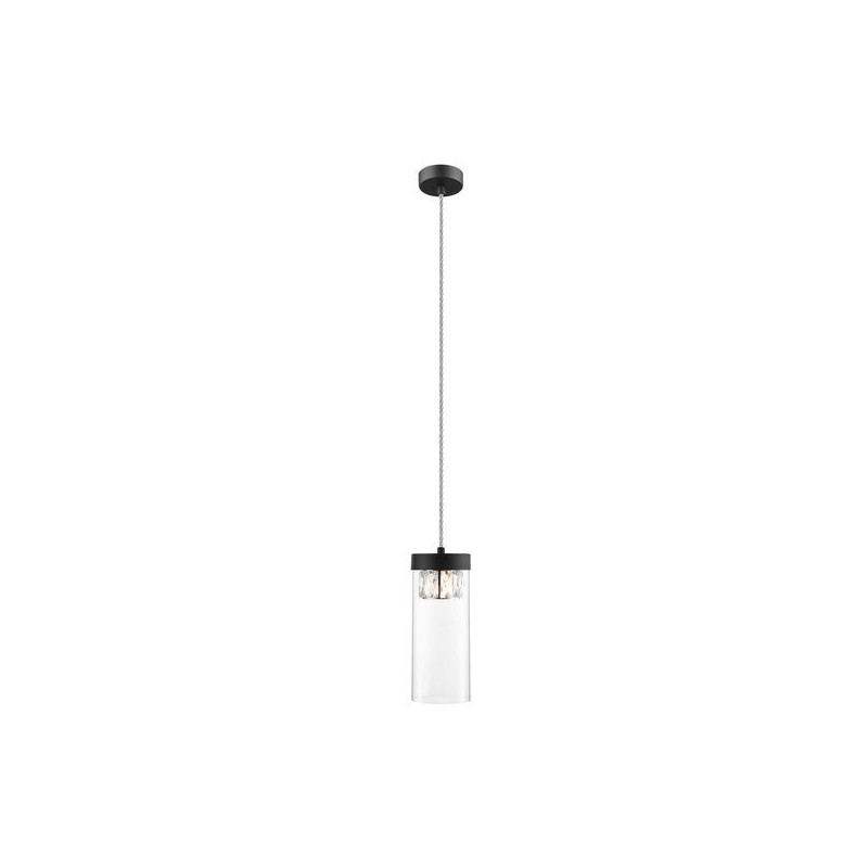 Lampe suspendue GEM G9 - noir / transparent Cristal