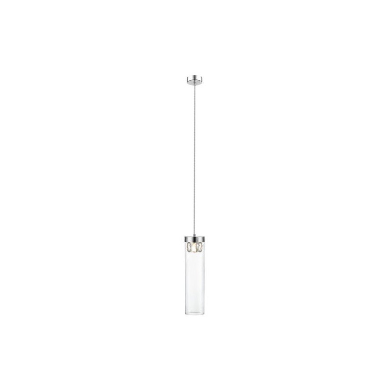 Lampe suspendue GEM G9 - chrome / transparent Cristal