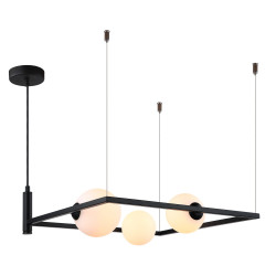 Lampe Suspendue design GARETH 3xG9 25W - noir